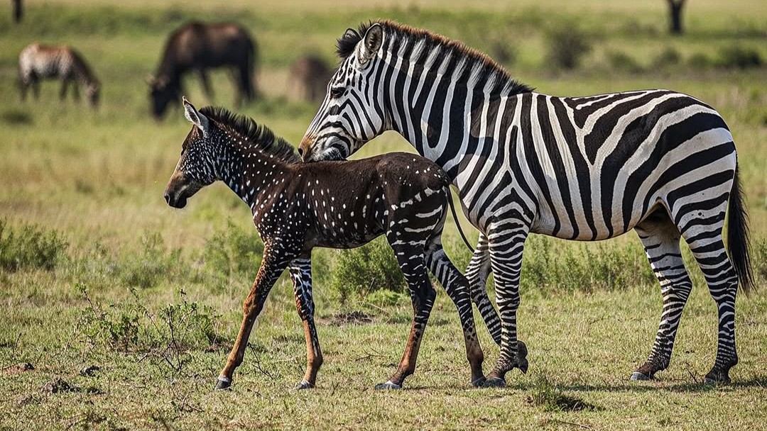 Rare Polka-Dot Baby Zebra Spotted in Kenya’s Masai Mara